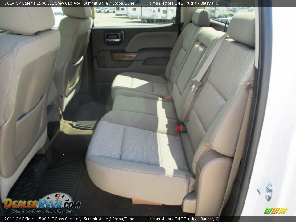 2014 GMC Sierra 1500 SLE Crew Cab 4x4 Summit White / Cocoa/Dune Photo #27