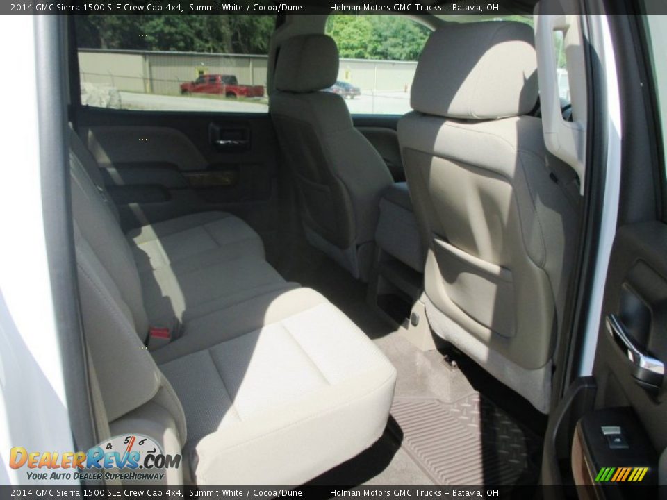 2014 GMC Sierra 1500 SLE Crew Cab 4x4 Summit White / Cocoa/Dune Photo #31