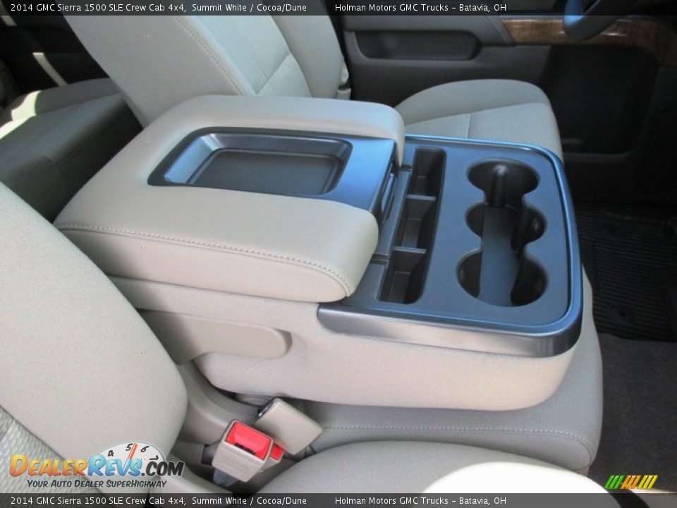 2014 GMC Sierra 1500 SLE Crew Cab 4x4 Summit White / Cocoa/Dune Photo #33