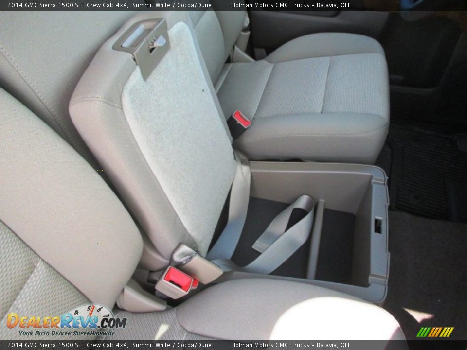 2014 GMC Sierra 1500 SLE Crew Cab 4x4 Summit White / Cocoa/Dune Photo #35