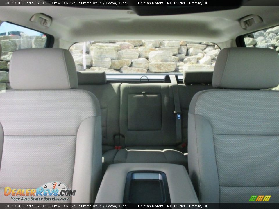 2014 GMC Sierra 1500 SLE Crew Cab 4x4 Summit White / Cocoa/Dune Photo #36
