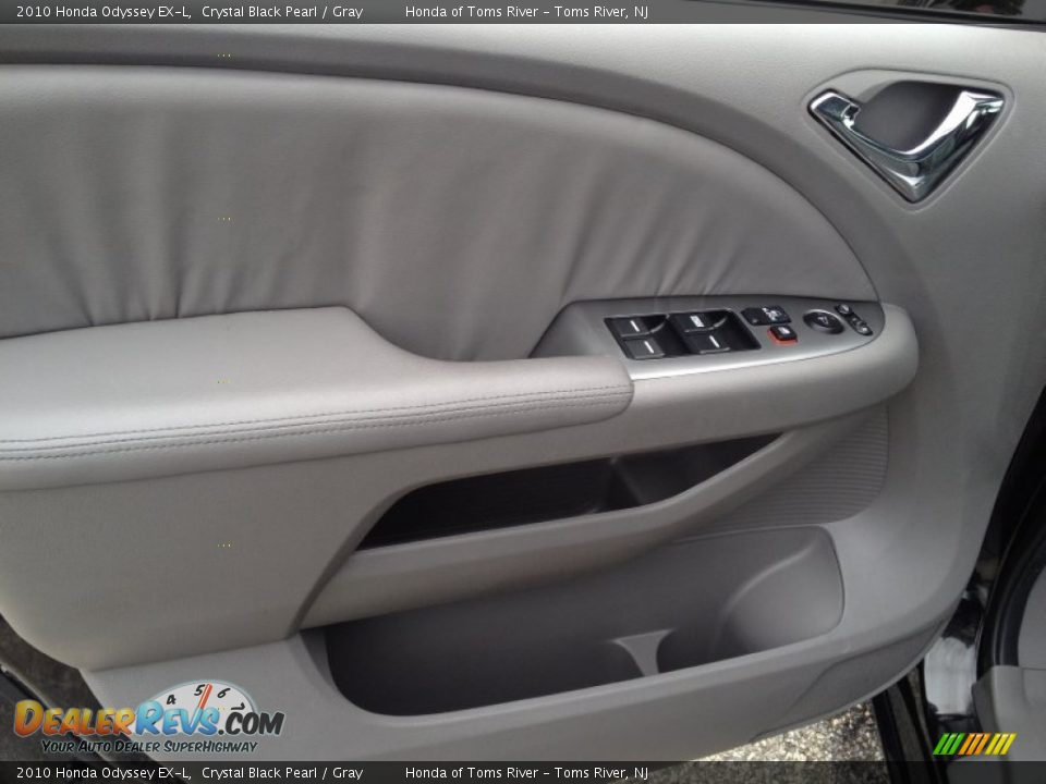 2010 Honda Odyssey EX-L Crystal Black Pearl / Gray Photo #15