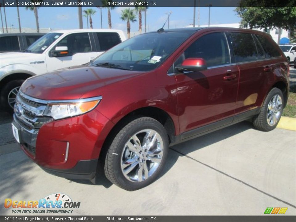 2014 Ford Edge Limited Sunset / Charcoal Black Photo #3