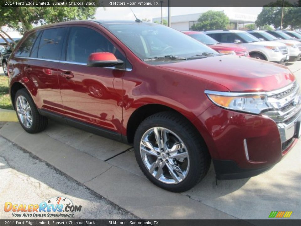 2014 Ford Edge Limited Sunset / Charcoal Black Photo #4