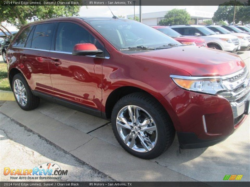 2014 Ford Edge Limited Sunset / Charcoal Black Photo #18