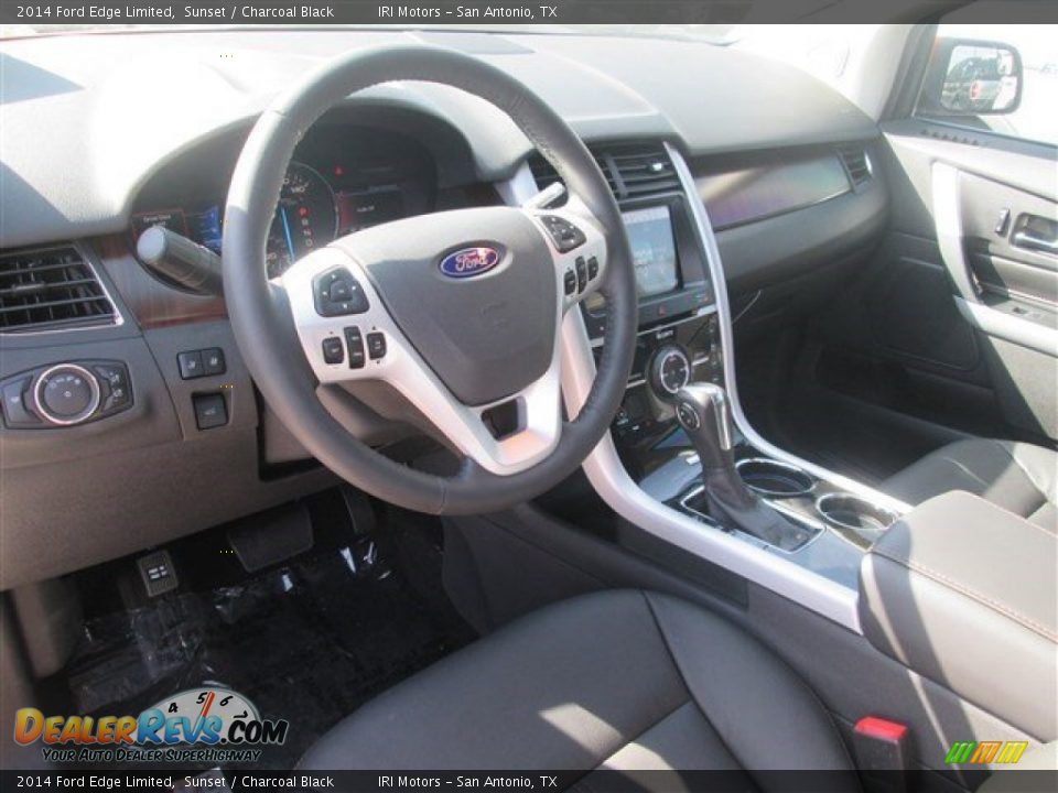 2014 Ford Edge Limited Sunset / Charcoal Black Photo #26