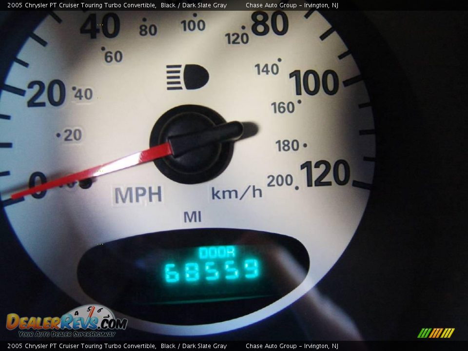 2005 Chrysler PT Cruiser Touring Turbo Convertible Black / Dark Slate Gray Photo #15