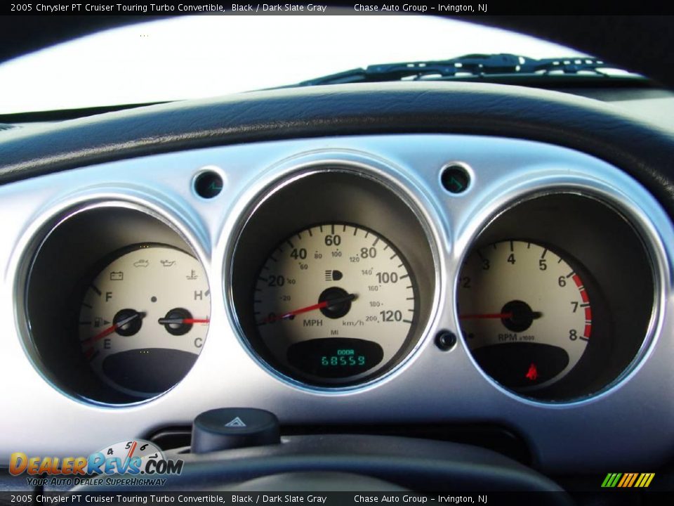 2005 Chrysler PT Cruiser Touring Turbo Convertible Black / Dark Slate Gray Photo #17