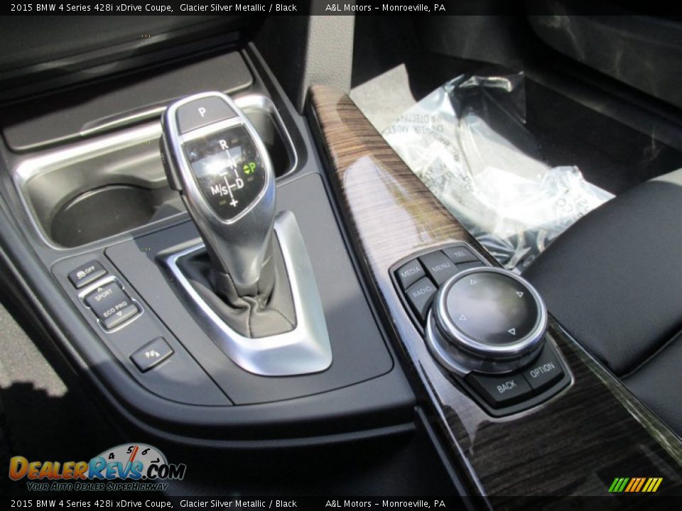 2015 BMW 4 Series 428i xDrive Coupe Glacier Silver Metallic / Black Photo #15