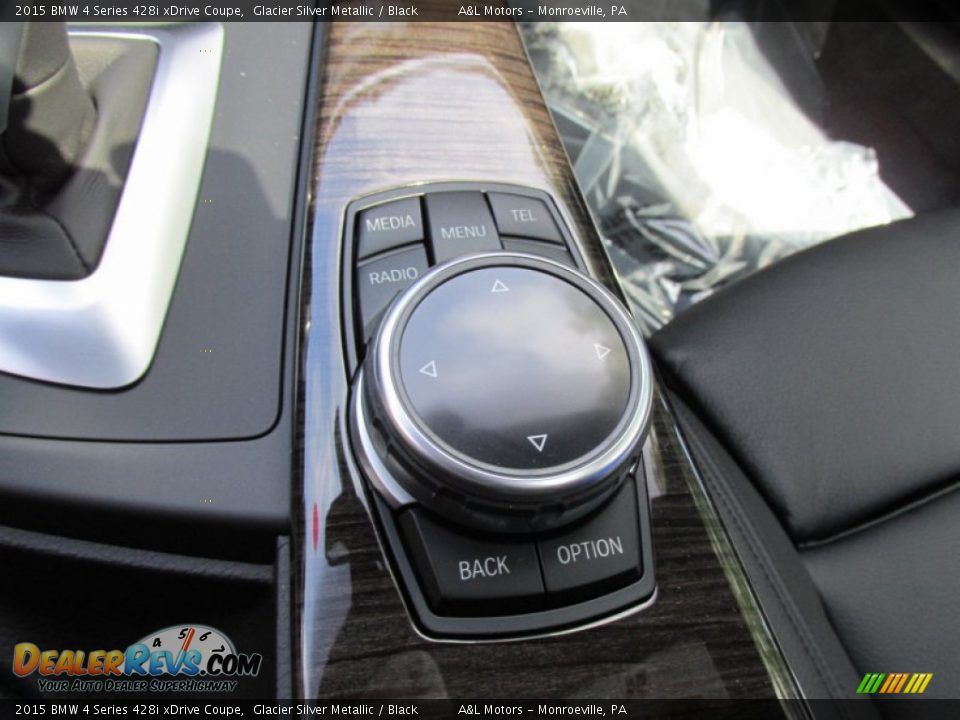 2015 BMW 4 Series 428i xDrive Coupe Glacier Silver Metallic / Black Photo #16