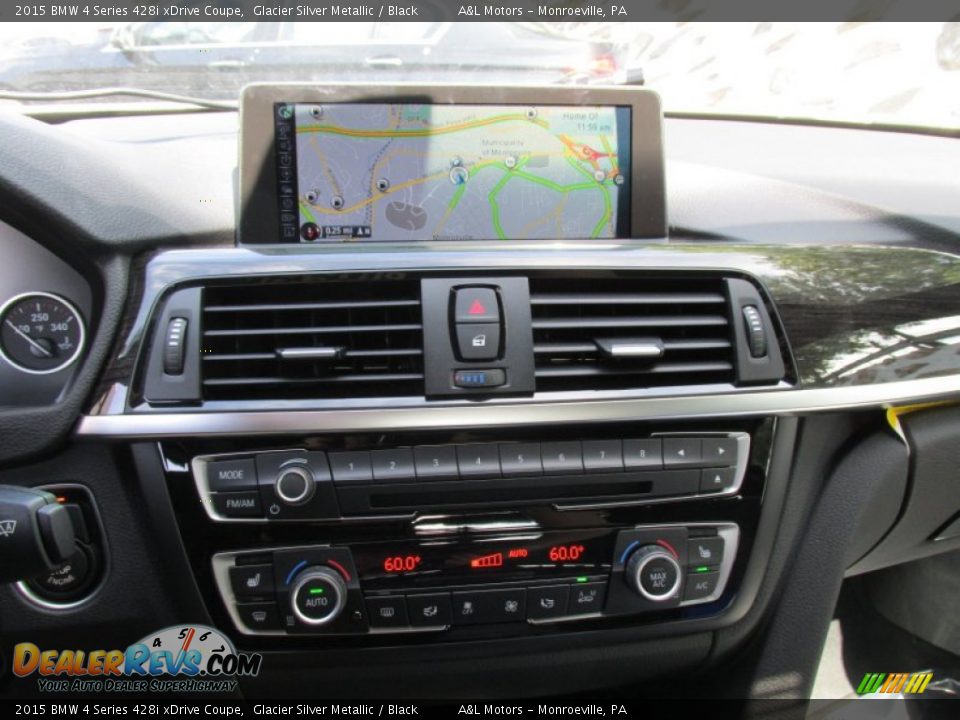 2015 BMW 4 Series 428i xDrive Coupe Glacier Silver Metallic / Black Photo #17