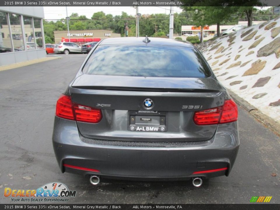 2015 BMW 3 Series 335i xDrive Sedan Mineral Grey Metallic / Black Photo #5
