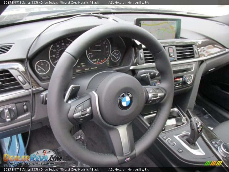 2015 BMW 3 Series 335i xDrive Sedan Steering Wheel Photo #14