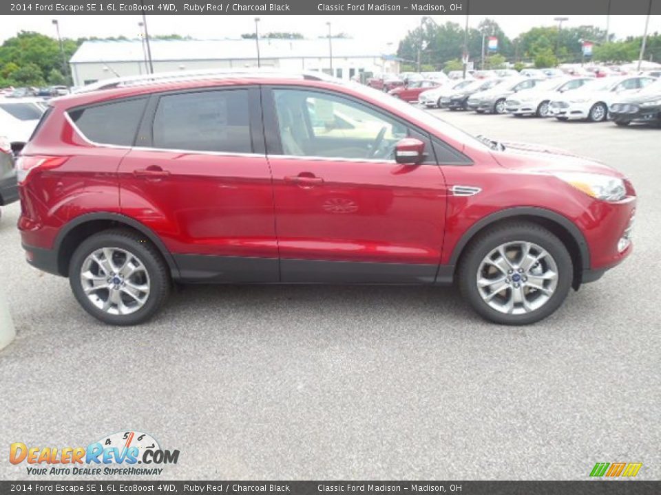 2014 Ford Escape SE 1.6L EcoBoost 4WD Ruby Red / Charcoal Black Photo #3