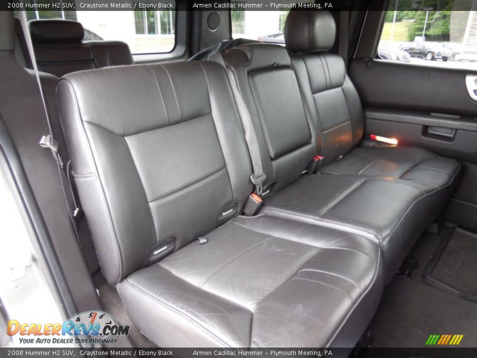 Rear Seat of 2008 Hummer H2 SUV Photo #15