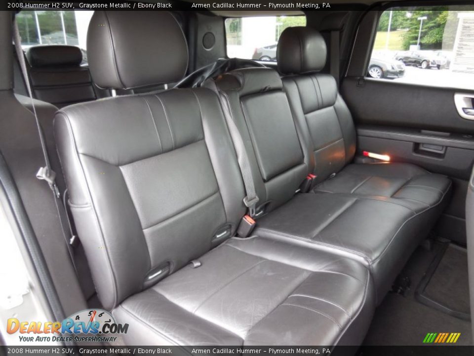 Rear Seat of 2008 Hummer H2 SUV Photo #16