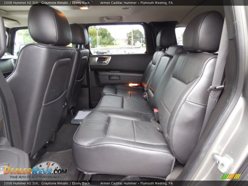 Rear Seat of 2008 Hummer H2 SUV Photo #18