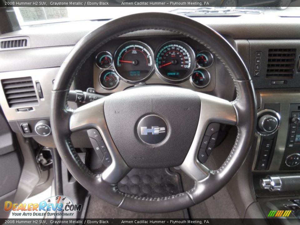 2008 Hummer H2 SUV Steering Wheel Photo #24