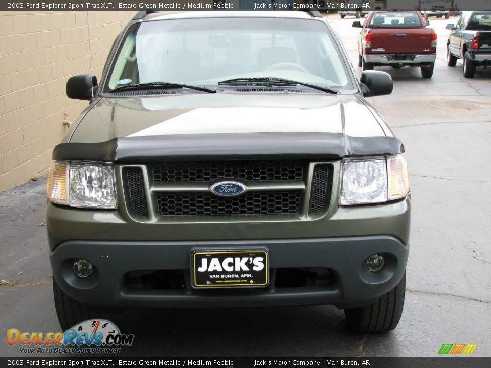 2003 Ford Explorer Sport Trac XLT Estate Green Metallic / Medium Pebble Photo #3