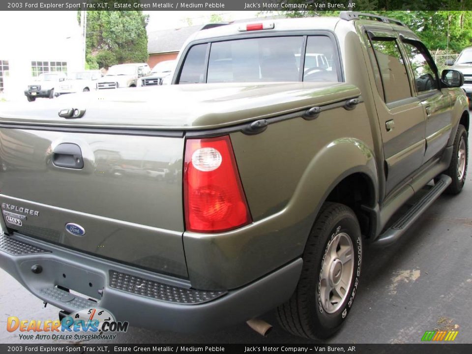 2003 Ford Explorer Sport Trac XLT Estate Green Metallic / Medium Pebble Photo #5