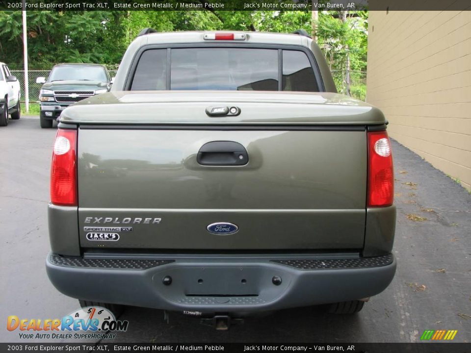 2003 Ford Explorer Sport Trac XLT Estate Green Metallic / Medium Pebble Photo #6