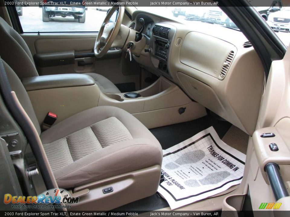 2003 Ford Explorer Sport Trac XLT Estate Green Metallic / Medium Pebble Photo #8