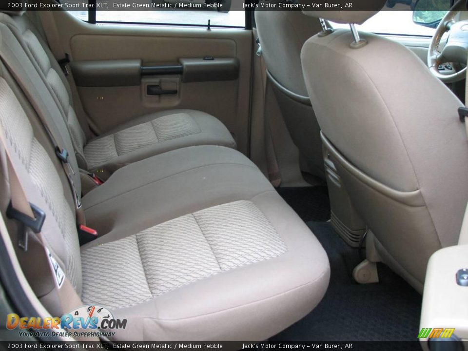 2003 Ford Explorer Sport Trac XLT Estate Green Metallic / Medium Pebble Photo #10