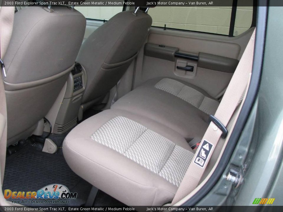 2003 Ford Explorer Sport Trac XLT Estate Green Metallic / Medium Pebble Photo #11