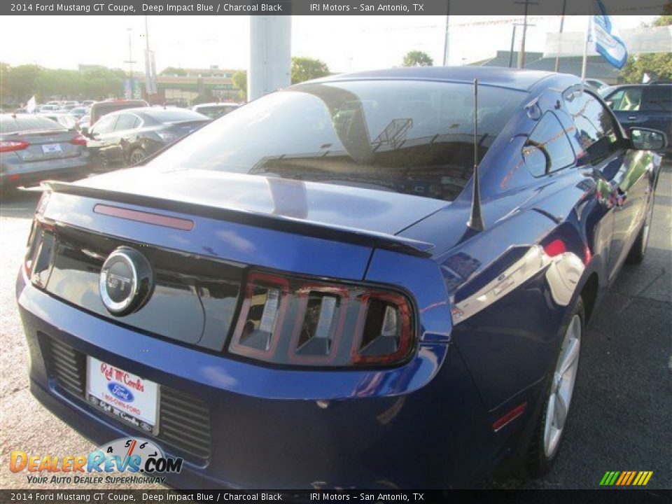 2014 Ford Mustang GT Coupe Deep Impact Blue / Charcoal Black Photo #7