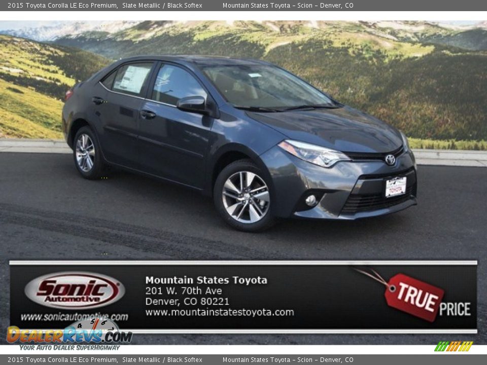 2015 Toyota Corolla LE Eco Premium Slate Metallic / Black Softex Photo #1