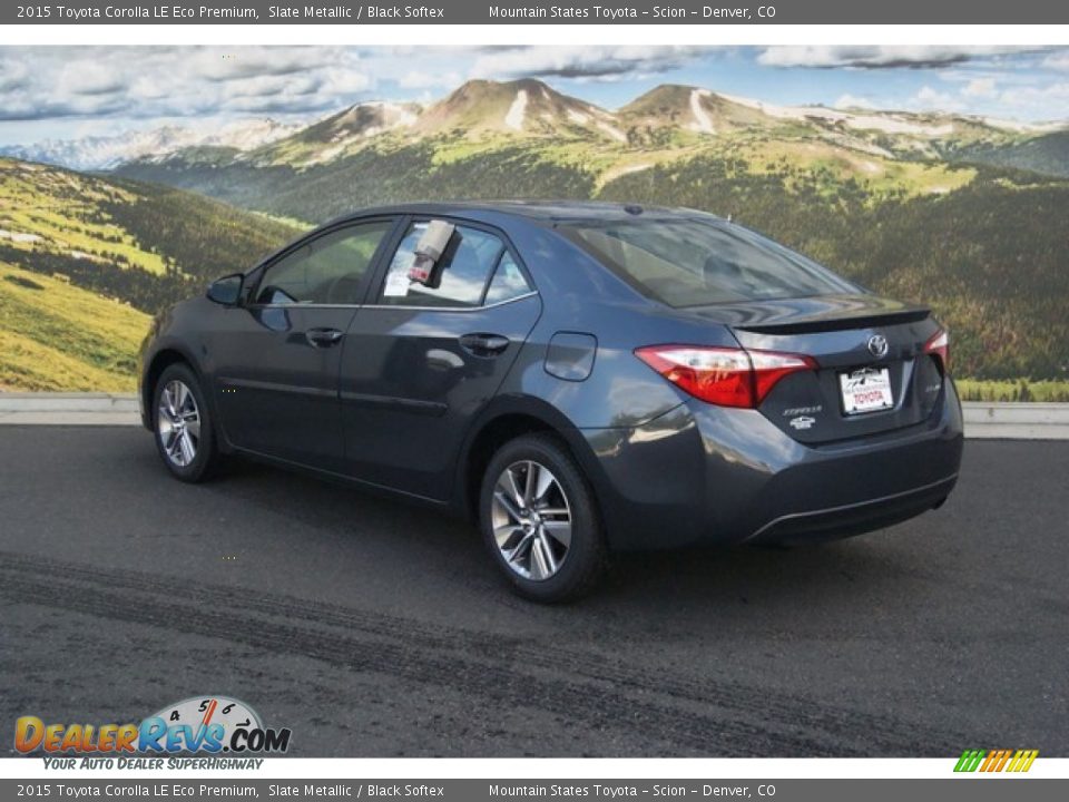 2015 Toyota Corolla LE Eco Premium Slate Metallic / Black Softex Photo #3