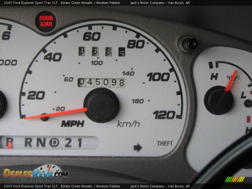 2003 Ford Explorer Sport Trac XLT Estate Green Metallic / Medium Pebble Photo #14