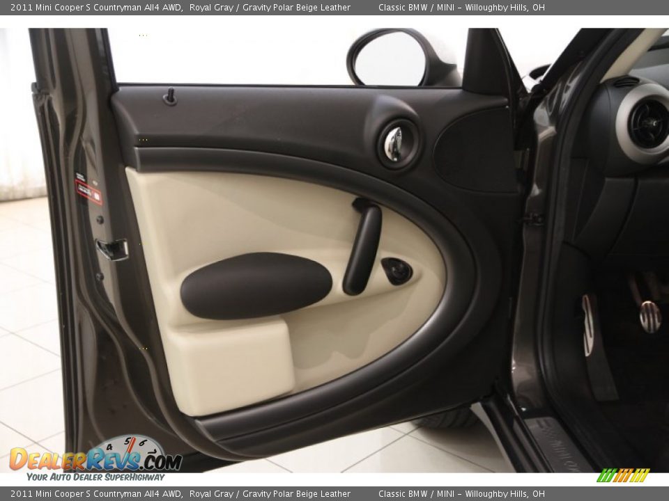 2011 Mini Cooper S Countryman All4 AWD Royal Gray / Gravity Polar Beige Leather Photo #4