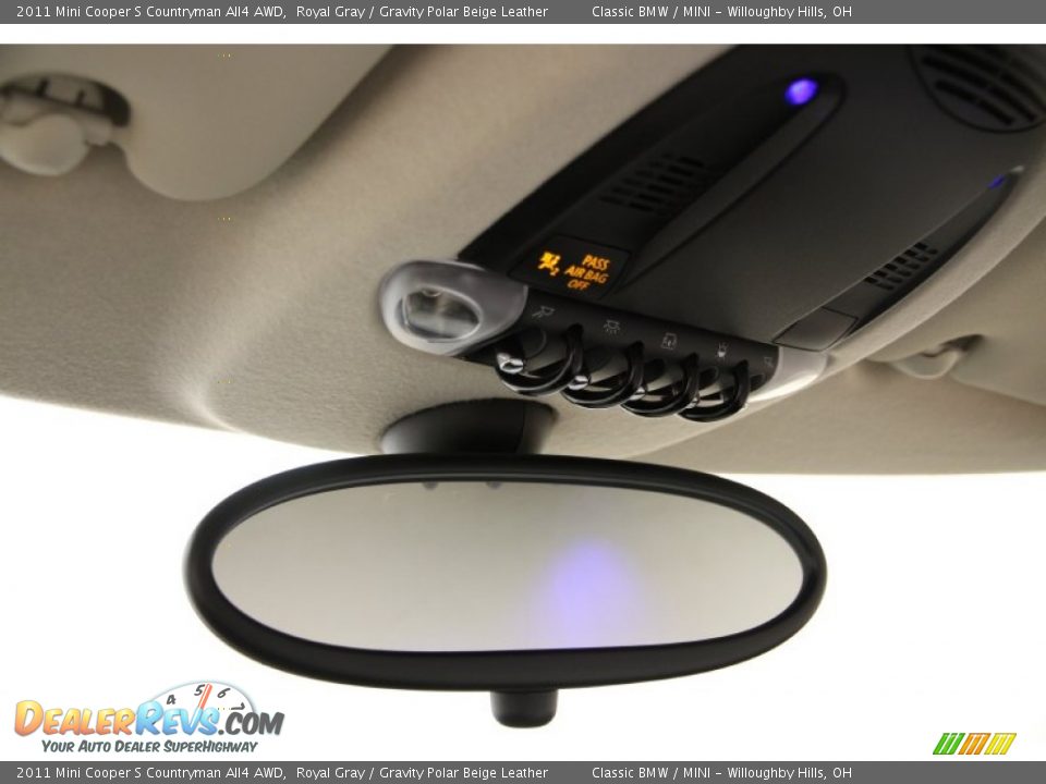 2011 Mini Cooper S Countryman All4 AWD Royal Gray / Gravity Polar Beige Leather Photo #8