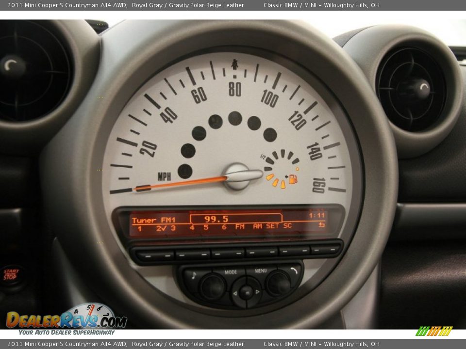 2011 Mini Cooper S Countryman All4 AWD Royal Gray / Gravity Polar Beige Leather Photo #9