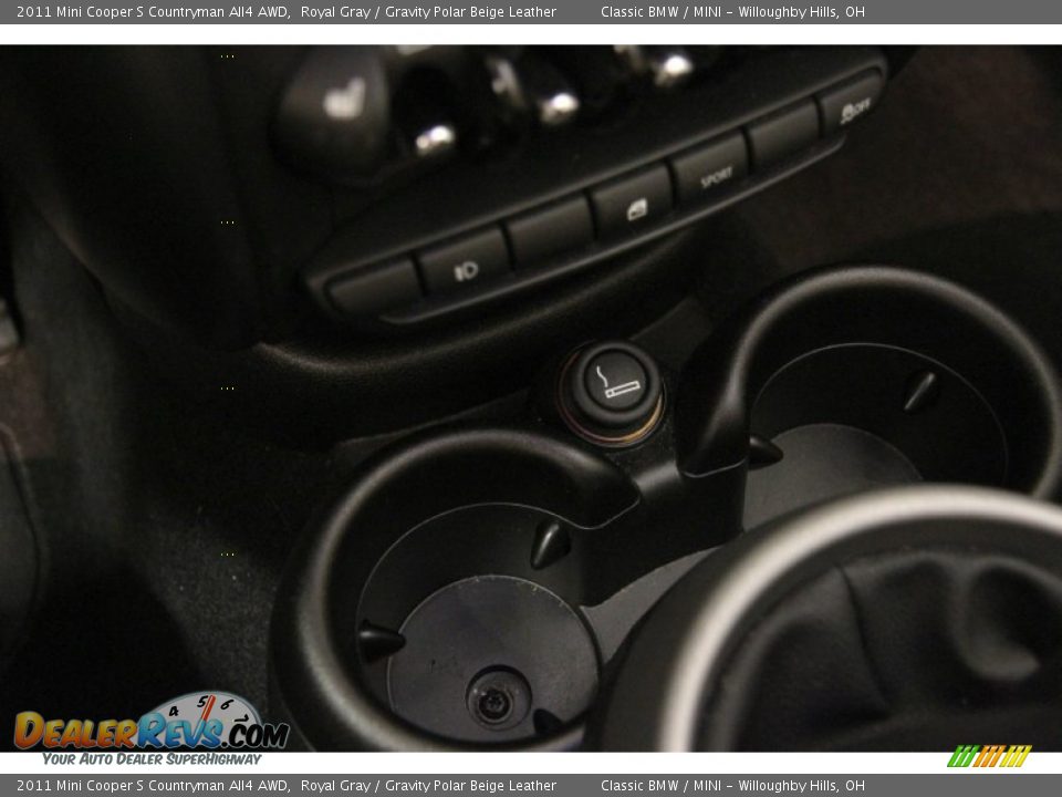 2011 Mini Cooper S Countryman All4 AWD Royal Gray / Gravity Polar Beige Leather Photo #12