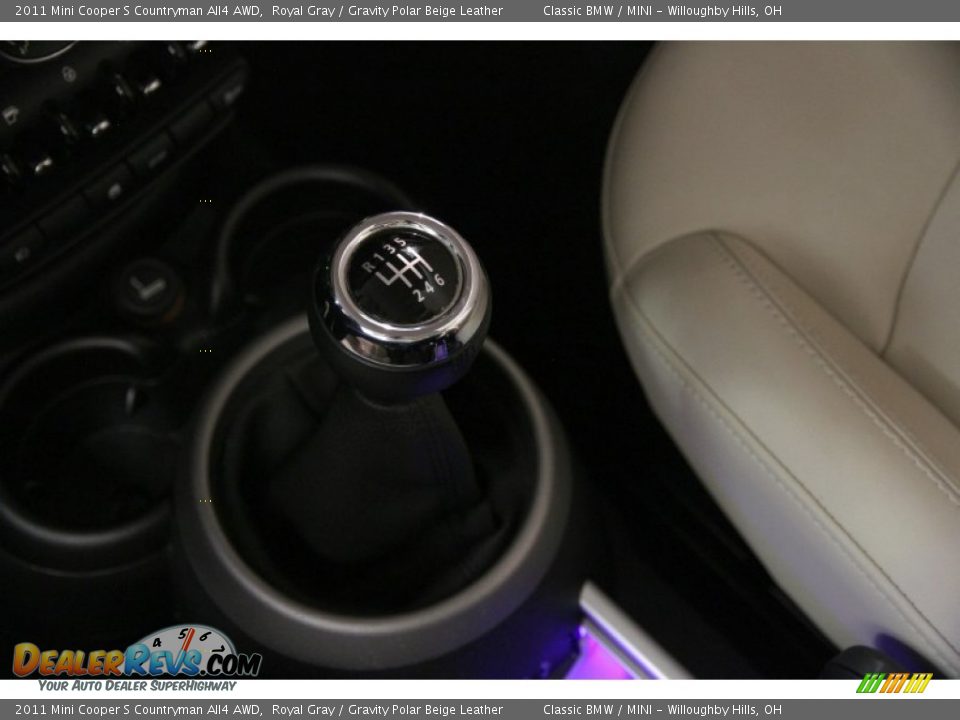2011 Mini Cooper S Countryman All4 AWD Royal Gray / Gravity Polar Beige Leather Photo #13