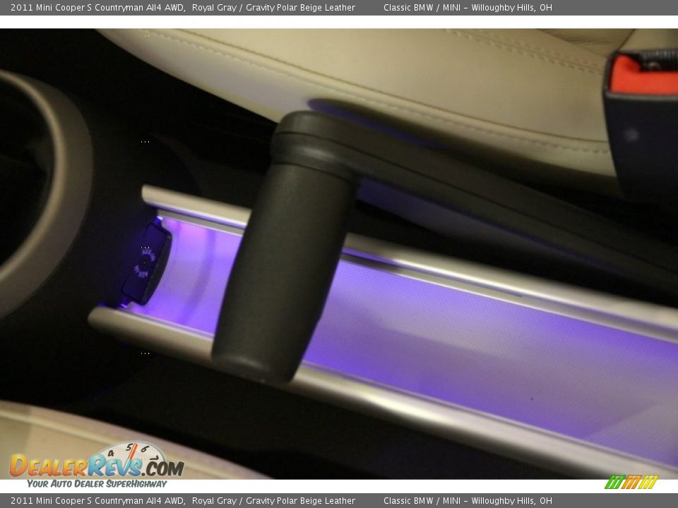 2011 Mini Cooper S Countryman All4 AWD Royal Gray / Gravity Polar Beige Leather Photo #14
