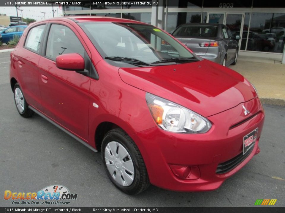 2015 Mitsubishi Mirage DE Infrared / Black Photo #1