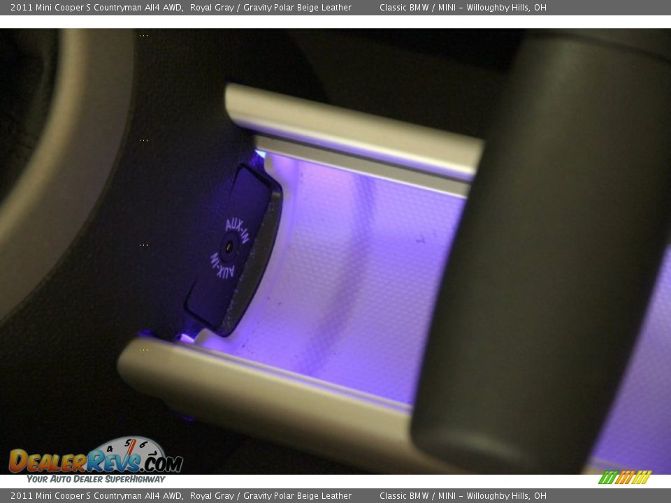 2011 Mini Cooper S Countryman All4 AWD Royal Gray / Gravity Polar Beige Leather Photo #15