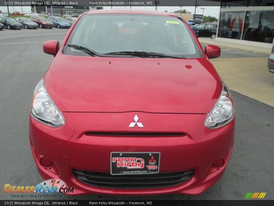 2015 Mitsubishi Mirage DE Infrared / Black Photo #2