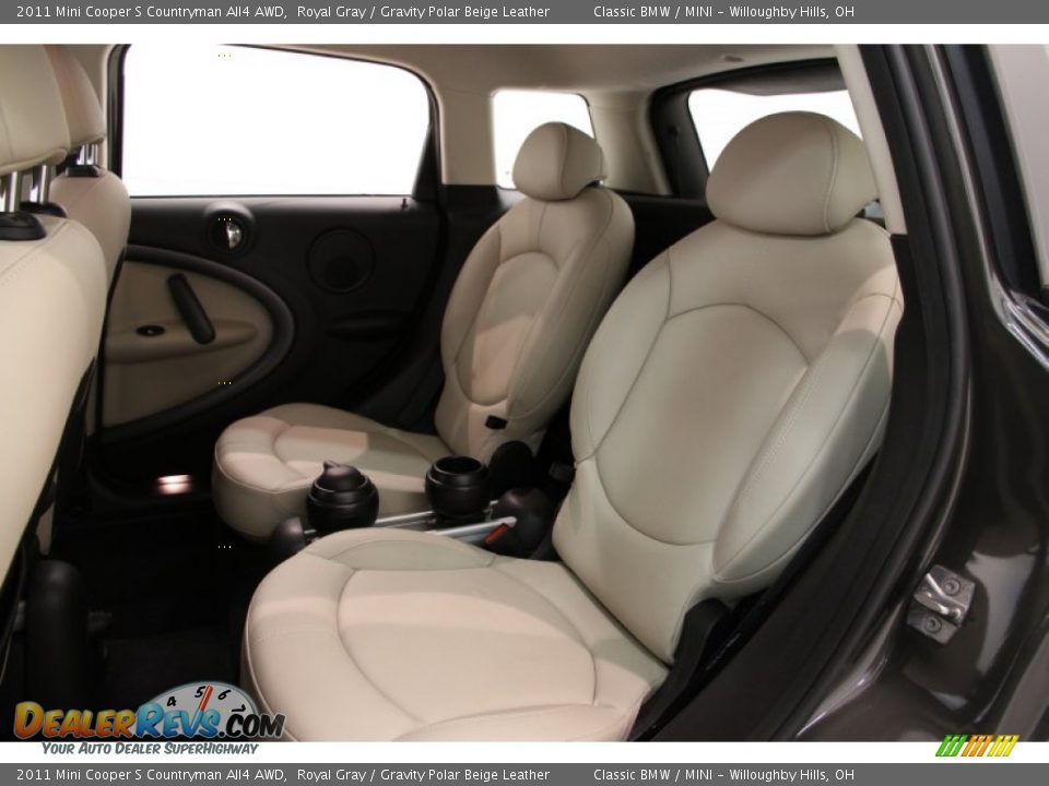 2011 Mini Cooper S Countryman All4 AWD Royal Gray / Gravity Polar Beige Leather Photo #18