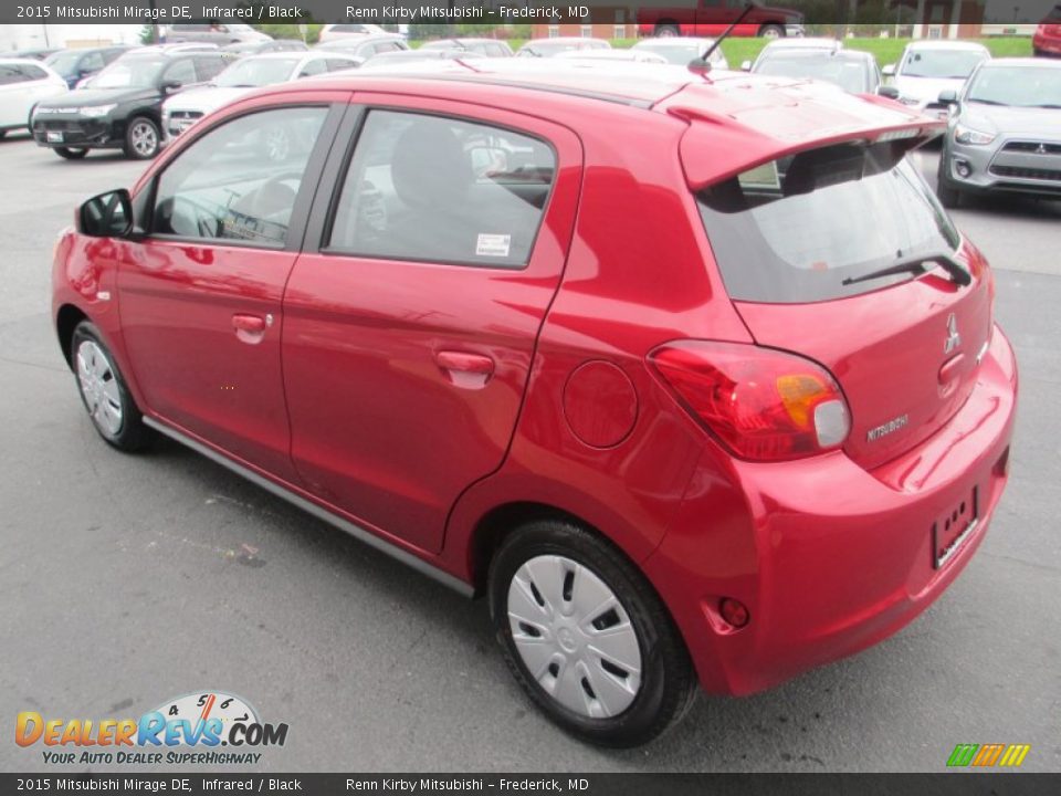 2015 Mitsubishi Mirage DE Infrared / Black Photo #5