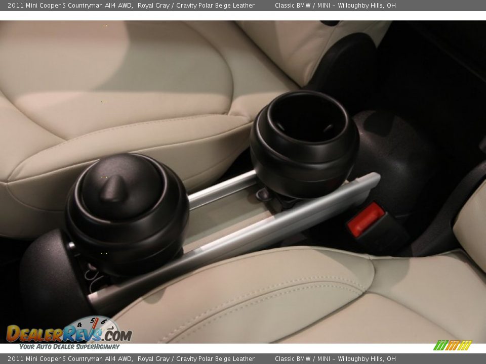 2011 Mini Cooper S Countryman All4 AWD Royal Gray / Gravity Polar Beige Leather Photo #19