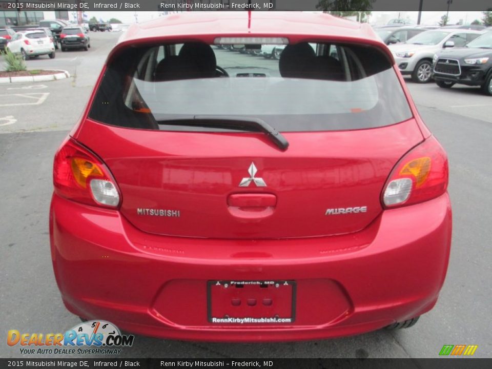 2015 Mitsubishi Mirage DE Infrared / Black Photo #6