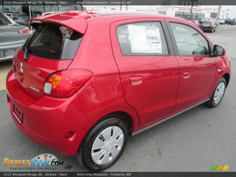 2015 Mitsubishi Mirage DE Infrared / Black Photo #7