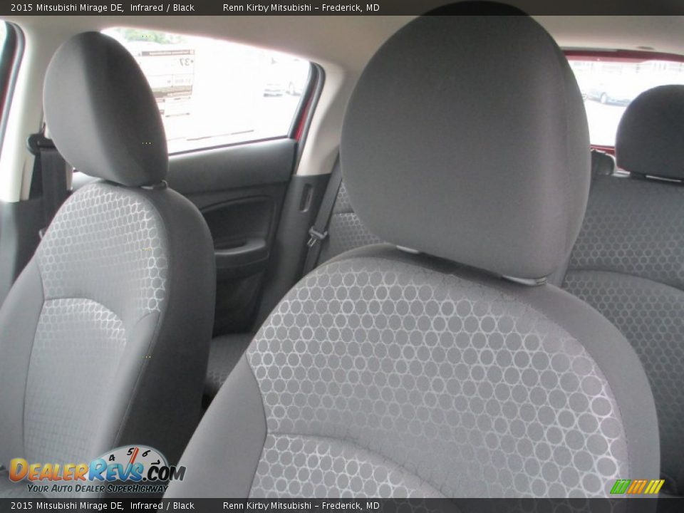 2015 Mitsubishi Mirage DE Infrared / Black Photo #9