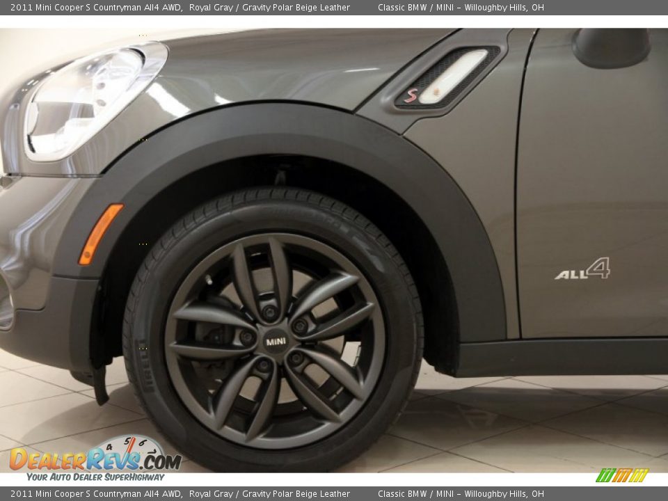 2011 Mini Cooper S Countryman All4 AWD Royal Gray / Gravity Polar Beige Leather Photo #23