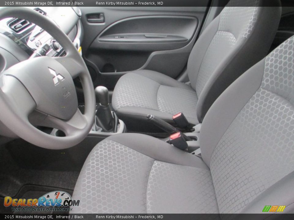 2015 Mitsubishi Mirage DE Infrared / Black Photo #10