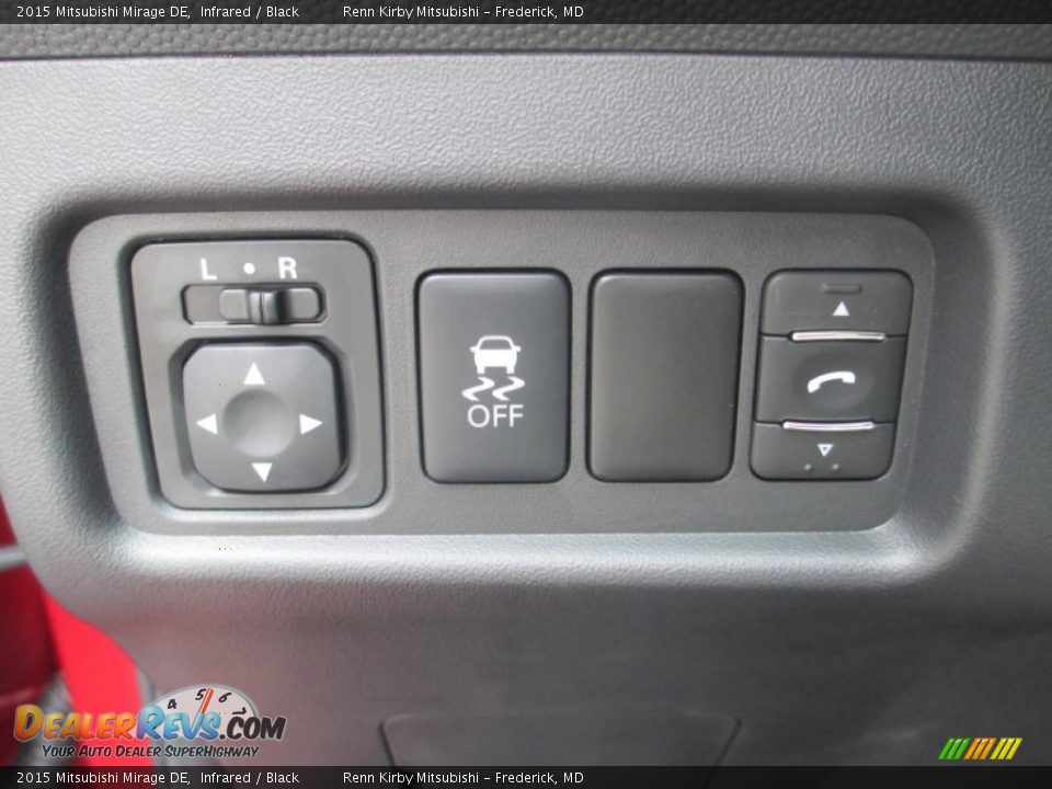 2015 Mitsubishi Mirage DE Infrared / Black Photo #14